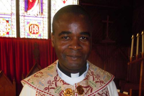 Father George Kwari at St. Andrews in Sharbot Lake